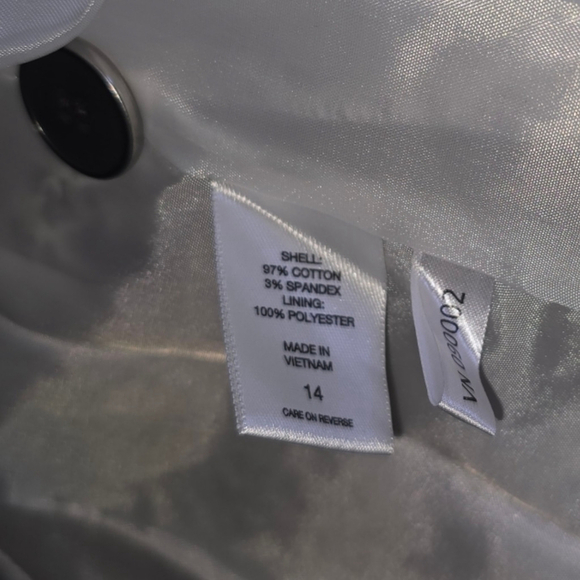 Women's 7th Avenue NY & Company Suiting Blazer, SZ 14, Beige/Brown Python Print - Picture 8 of 8